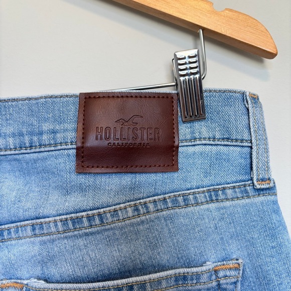 Hollister Men's Size 32 Jeans Skinny Epic Flex Essential Denim Light Wash School - Picture 3 of 10